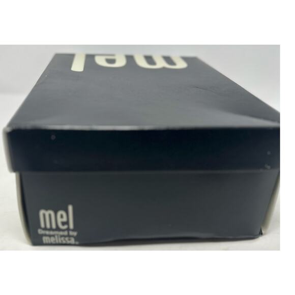 Mel Dreamed by Melissa Girl's Black Glitter Rain Boot Ruffle Me This‎ Size 3 - Picture 8 of 9